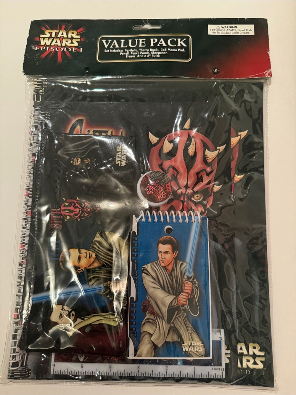 Star Wars Episode 1 School Supplies Notebook Pencil Case Darth Maul Value Pack